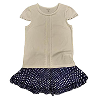 Girls Top & Ruffle Dotty Skirt